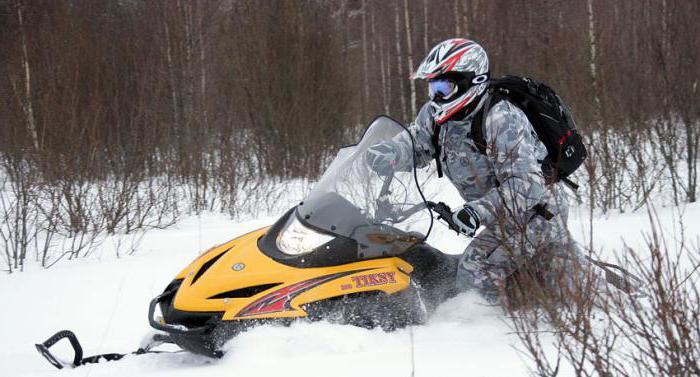 Snescooter "Tiksy 250" tekniske egenskaber 