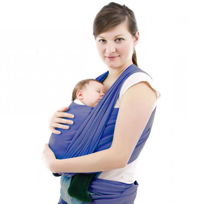 hvordan man binder en slynge tørklæde til en nyfødt