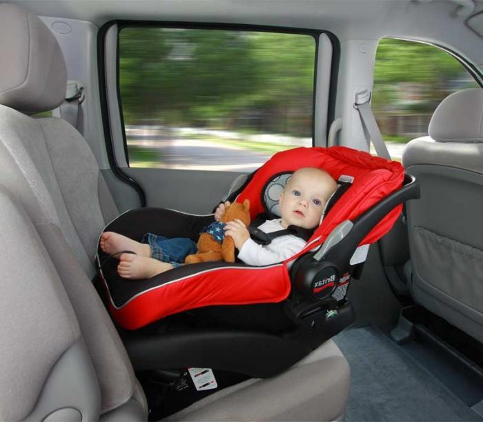 Sådan transporterer du en nyfødt i en bil uden at udsætte ham for fare