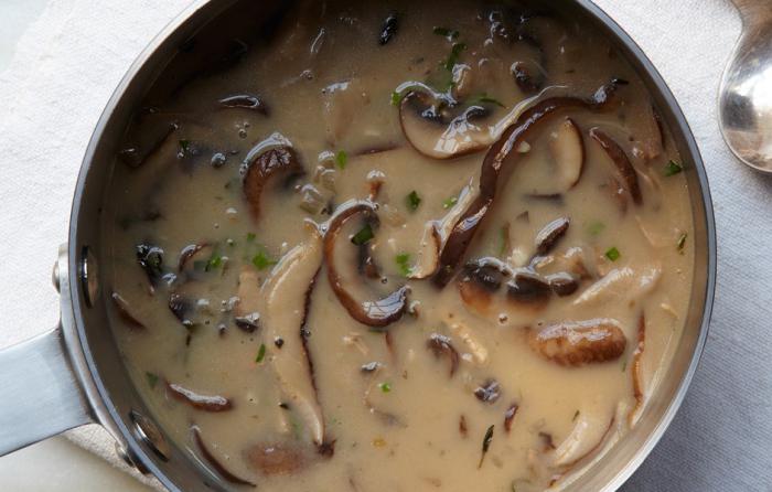 champignon sauce fra tør champignon opskrift 