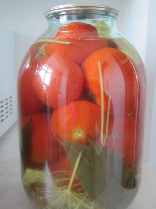 Tomater med sennepskold vej. Pickling tomater med sennep: opskrift