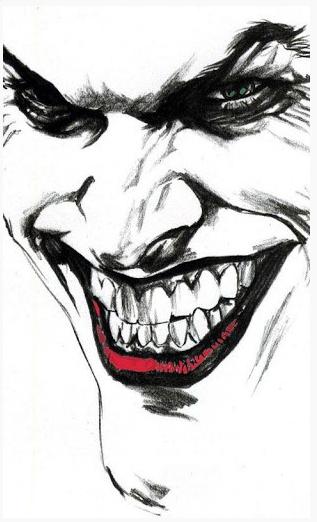 hvordan man tegner en joker 