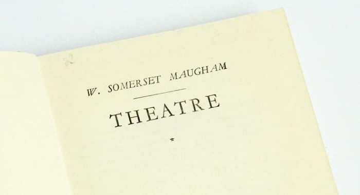 Romanen "Theatre", Maugham Somerset. resumé