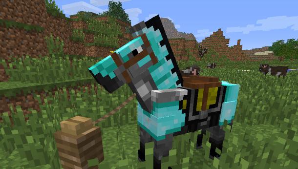 Hvordan træner du en hest i Minecraft?