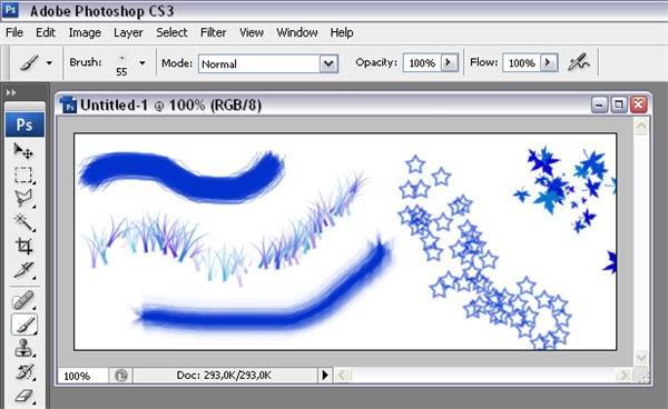 Sådan installeres børster i Photoshop: detaljerede instruktioner