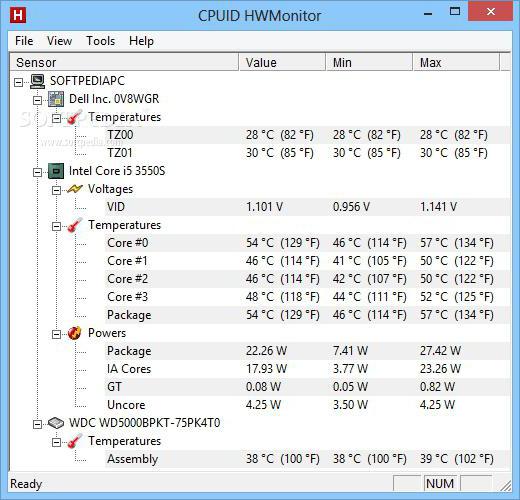 Hvordan kan jeg fortælle processortemperaturen i Windows 10 på en bærbar pc og en pc?