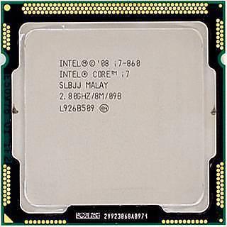 i7 860 Specifikationer