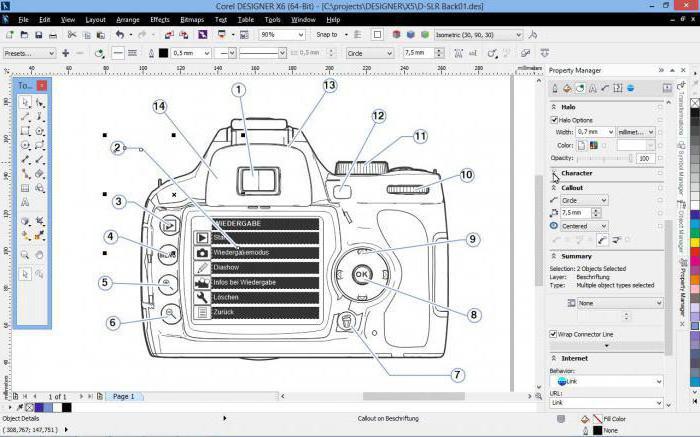 CorelDraw til at arbejde med vektorgrafik