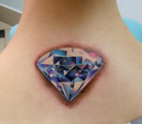 diamant skitse tatovering