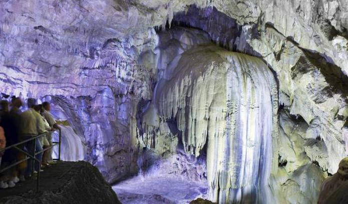 Nye Athos. Grotte i Abkhasien: adresse, driftstilstand, foto