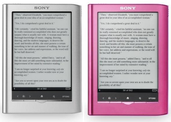 Sony e-bog: specifikationer, beskrivelse, anmeldelser, fotos